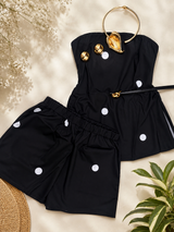 Polka dots short set