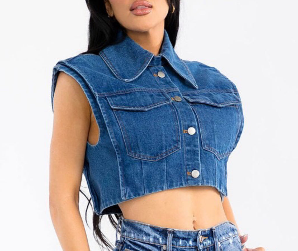 Denim Crop Top