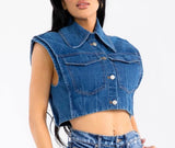 Denim Crop Top