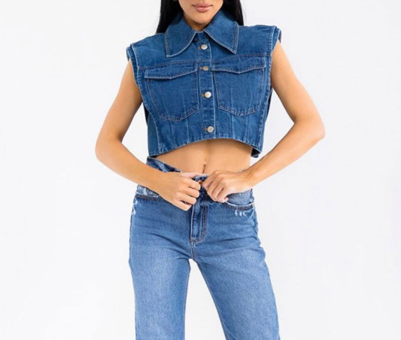 Denim Crop Top