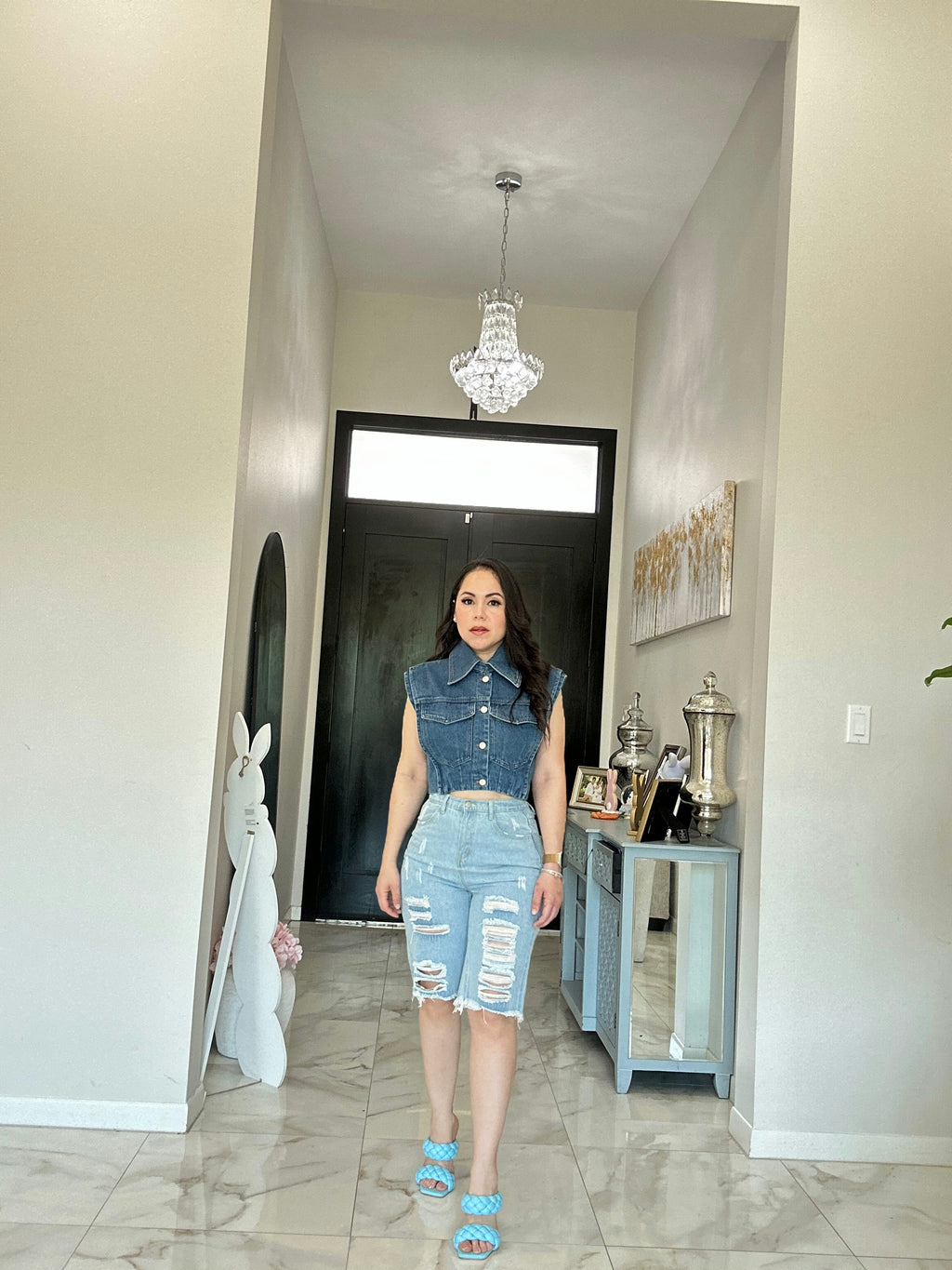 Denim Crop Top