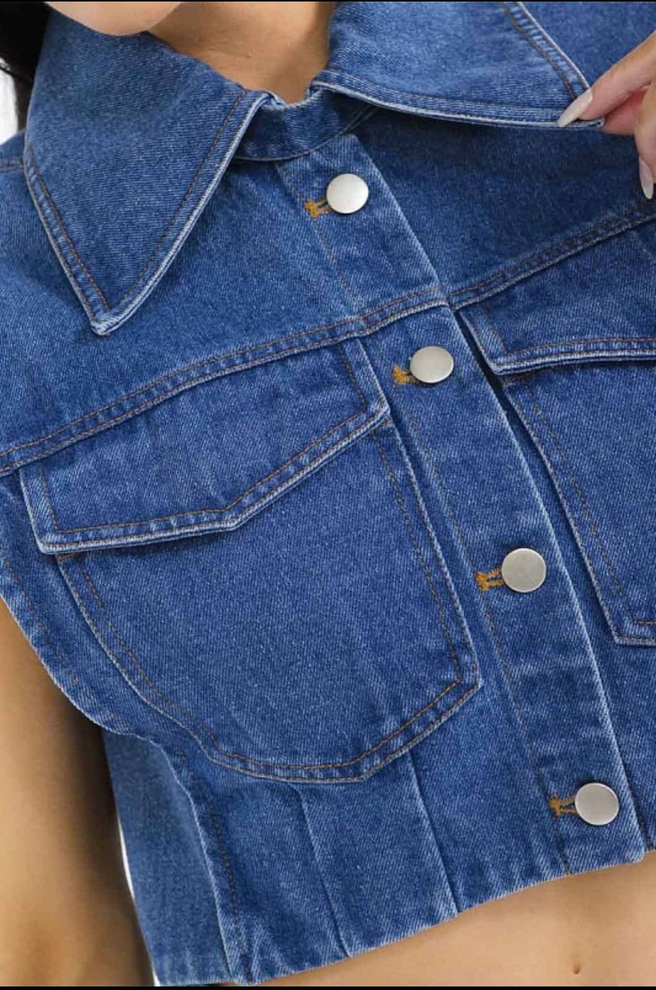 Denim Crop Top