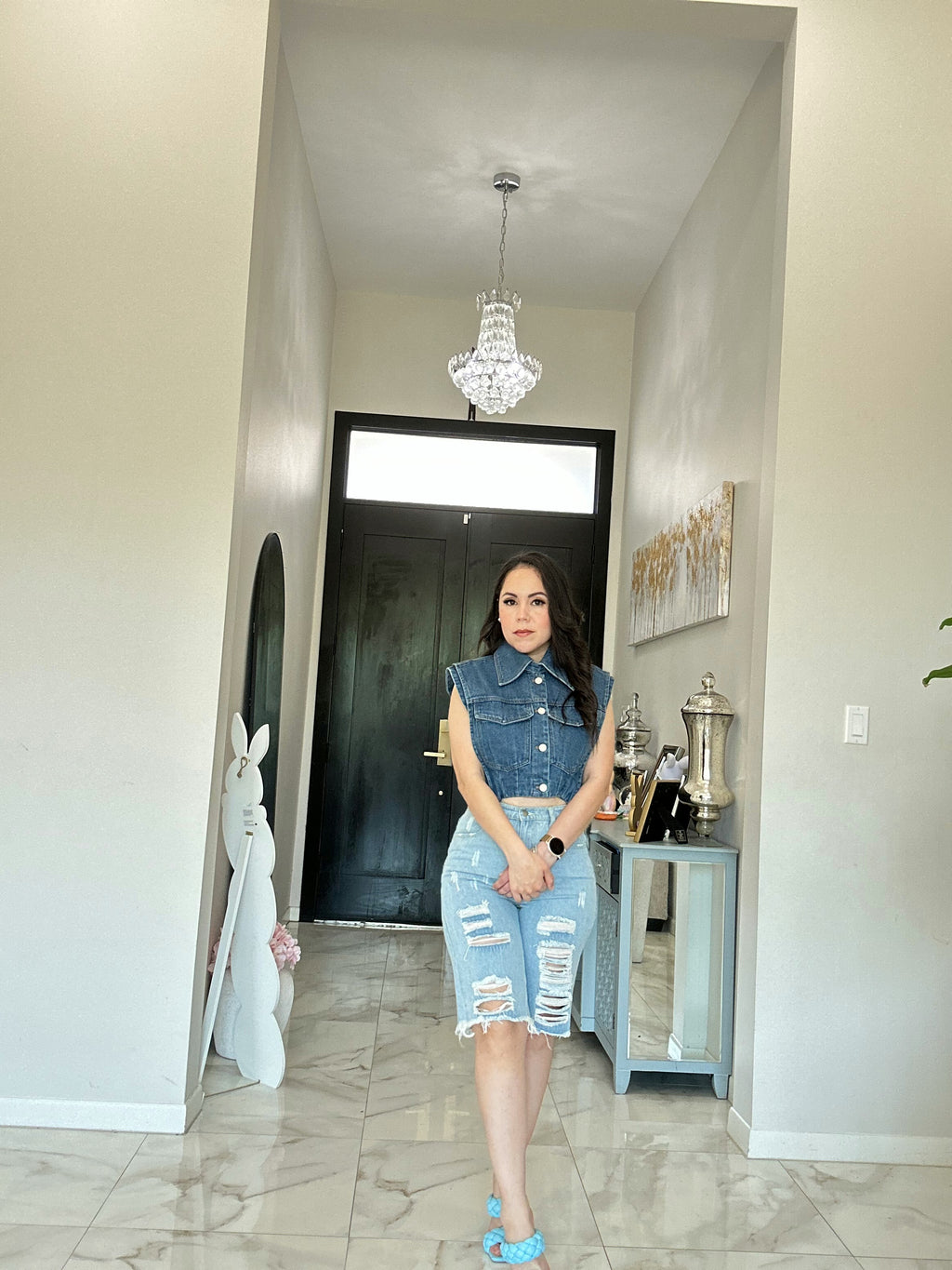 Denim Crop Top