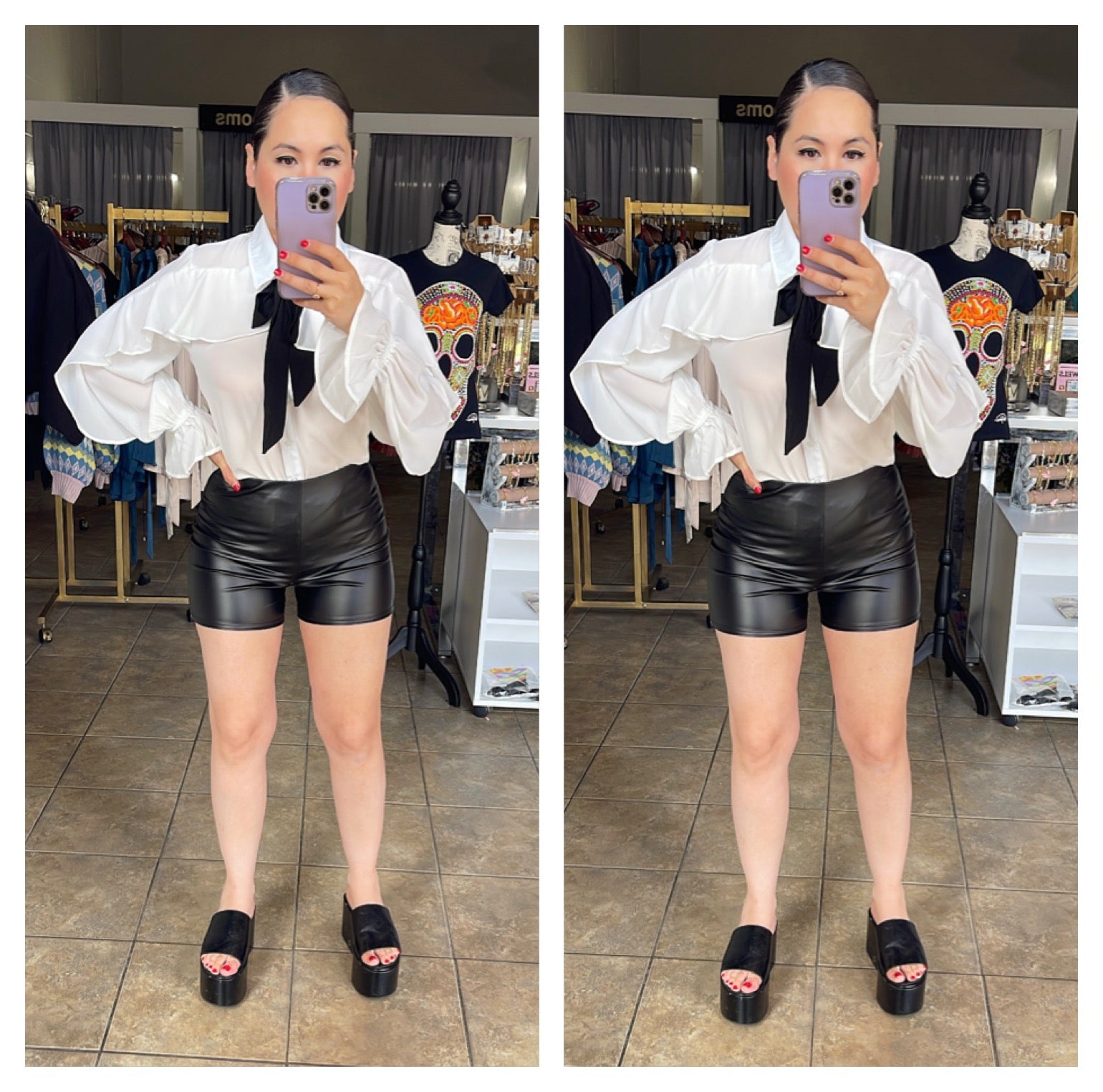 Faux leather shorts – Runway House of Style