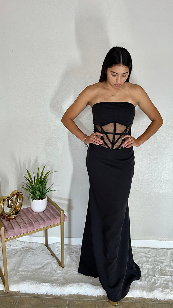 Gorgeous Black mesh Dress